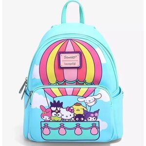 Hello kitty and friends Loungefly backpack hot air balloon NEW